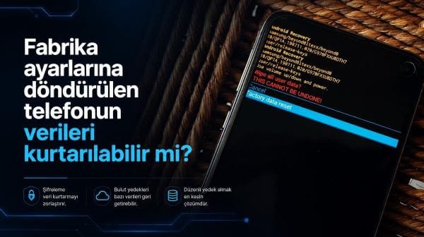 Fabrika ayarlarına döndürülen telefonun verileri kurtarılabilir mi?