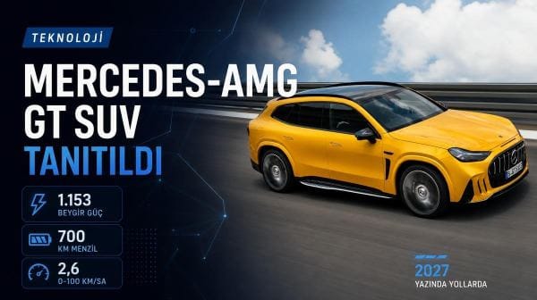 Mercedes-AMG GT SUV tanıtıldı: 1.153 beygir güç ve 700 km menzil
