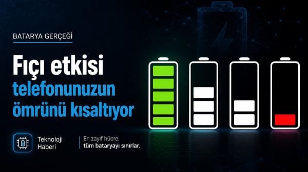 Telefonların gizli düşmanı: Batarya performansını düşüren fıçı etkisi nedir?