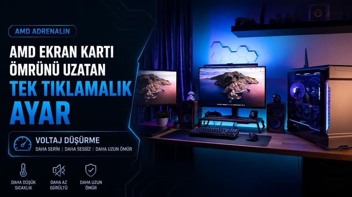 AMD ekran kartı ömrünü uzatan tek tıklamalık ayar: Voltaj düşürme