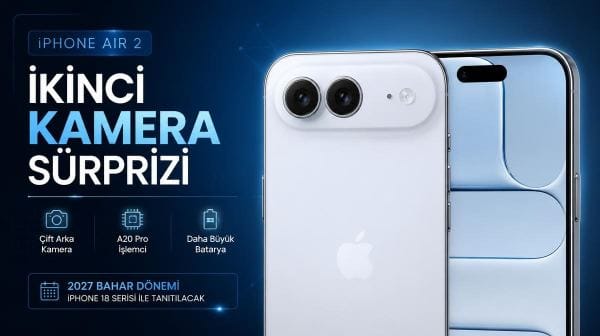 iPhone Air 2’de beklenen değişim netleşiyor: İkinci kamera sürprizi