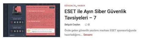 Ayın Siber Güvenlik Tavsiyeleri - 8