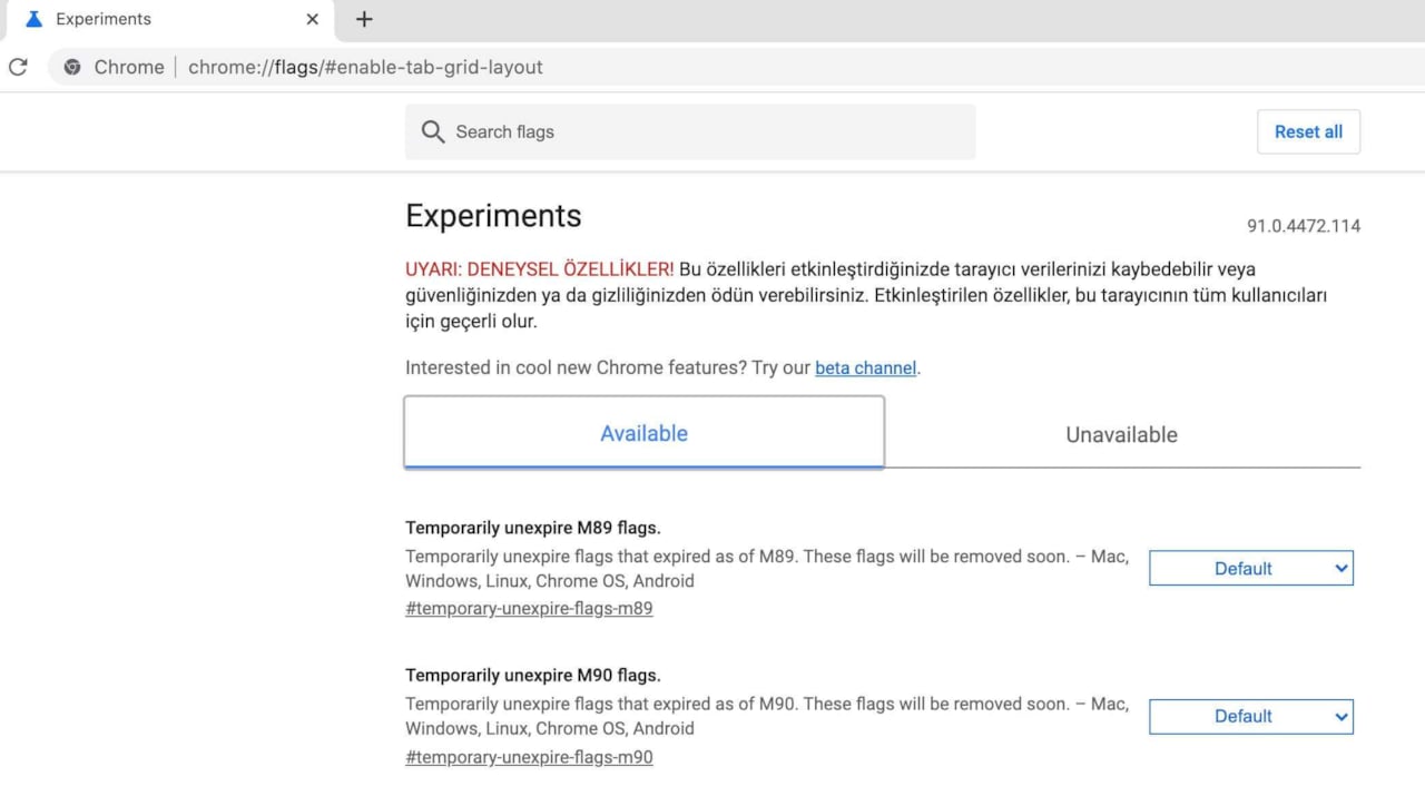 Chrome Grup Sekme Nasıl Kapatılır, Kaydırma Özelliği Devre Dışı Bırakma