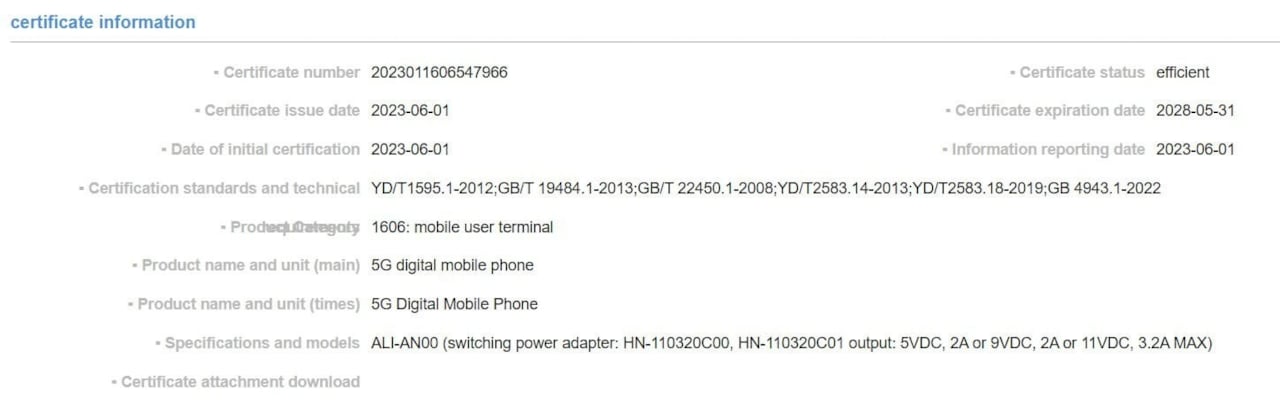 Honor X50 teknik özellikleri ortaya çıktı