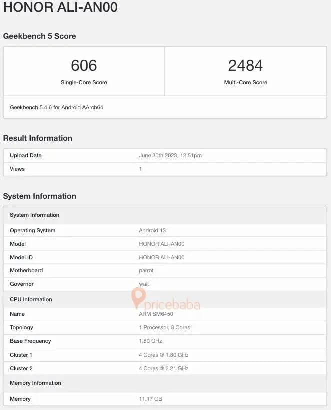 Honor X50, Geekbench'te görüldü!