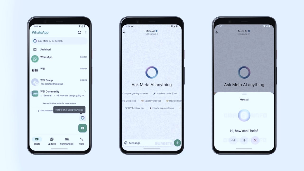 WhatsApp, Meta AI Erişimi İçin Yeni Bir Widget Üzerinde Çalışıyor