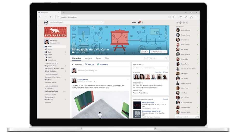 Facebook Workplace’e Yeni Mod Yolda