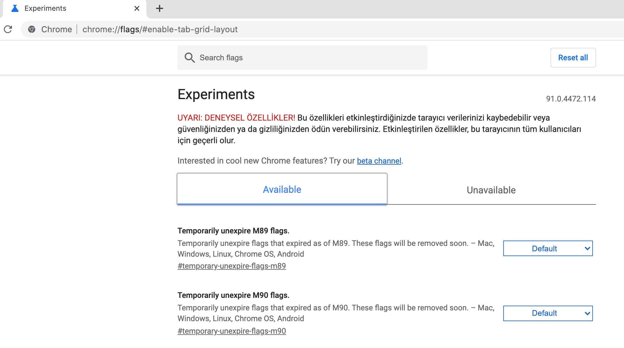 Chrome Grup Sekme nasıl kapatılır