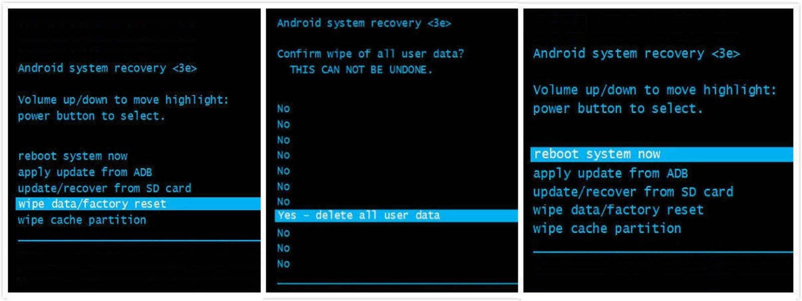 wipe data nasıl yapılır