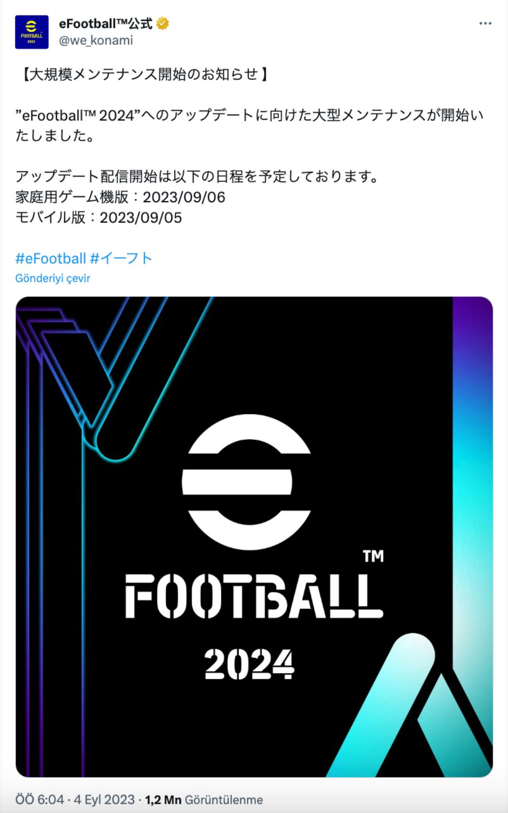 efootball 2024 çıkış tarihi