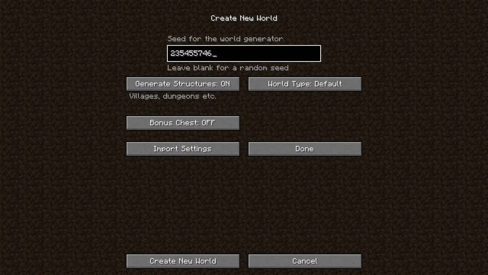 minecraft seed kodu nasıl girilir